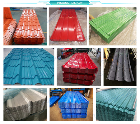 建築材料 RAL COLOR カスタム PPGI カラーコーティング 波紋鋼屋根シート SGCHグレードタイル 鉄板鋼