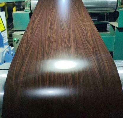 オーダーメイド 幅 ゆがみ 結晶 8019 木の粒 プリペイント ガルバネイド コイル 防水 双色 コーティング 鋼コイル