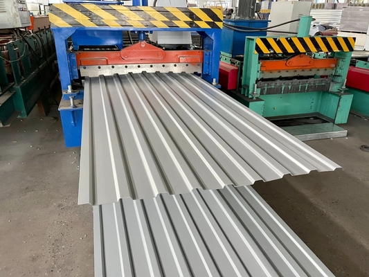 最良のガルバリューム波紋屋根シート 0.5mm 厚さ22 24 26 28 長さ1800-2000mm コーティングAZ30-AZ40