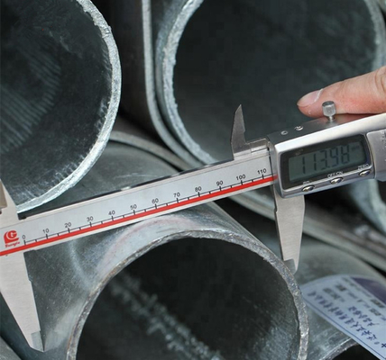 200mm直径の鋼管は,実際の重量による請求と防腐熱浸しガルバン化