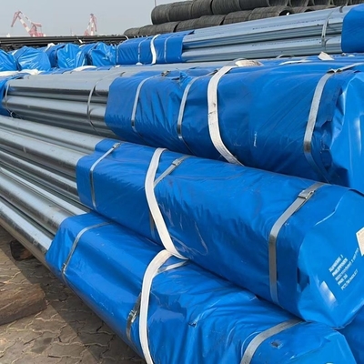 鉄鋼構造 ASTM A36 Q235 CE証明書と亜鉛で覆われた円形電熱鋼管 200-700g/sqm