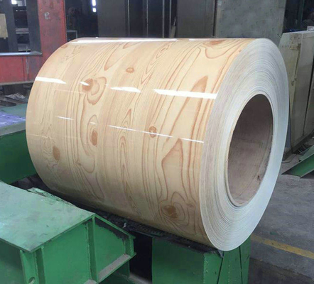 金属質感 石粒 木粒 プリペイント ガルバネス 鋼回線 色 調整可能な PVDF 表面 生産出口