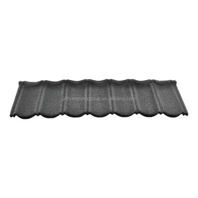 0.4mm 厚さ 建築用 石覆い屋根タイル 幅 665-1000mm ビラ 屋根材料 輸出国