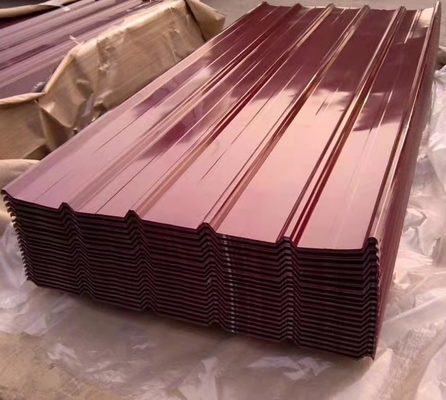 塗装されたPPGI PPGL 屋根鋼板 鉄板 0.2mm 瓦解金属 屋根タイル 10 FT 建設材料