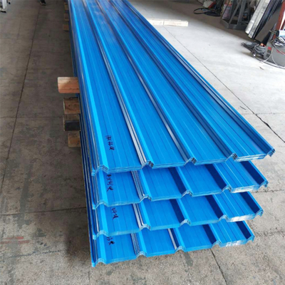 建設プロジェクト用,フルハード幅600~1500mmのカラーコーティングされたガルバネイドゴーグルテッド屋根パネル