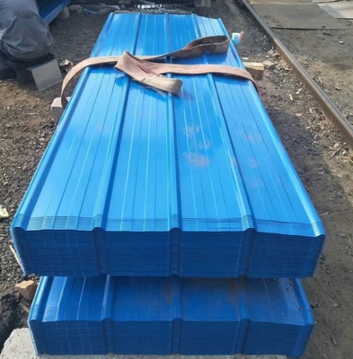 600~1250mm 幅 高強度 振動 角質 色の金属 屋根板 DX51D PPGI 色の 亜鉛 コーティング 鋼 屋根板