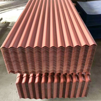 厚さ 0.2 4 mm 塗装された色 4ft x 8ft 覆蓋用ゴロゴロ鋼板 SGCC/CGCC/DX51D Z/Q195-Q345