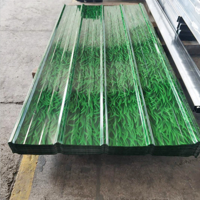 厚さ 0.2 4 mm 塗装された色 4ft x 8ft 覆蓋用ゴロゴロ鋼板 SGCC/CGCC/DX51D Z/Q195-Q345
