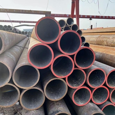 ISO9001 認定 無油 ASTM A53 無縫炭素鋼管 P235GH 管路端ベーベル 黒色塗装 4' 鋼管