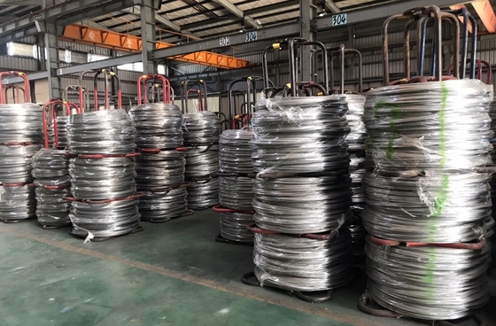 低価格 ステンレス鋼の溶接線 7*7 2.5mm ナイロン PVC プラスチックコーティング SSワイヤロープ 中国