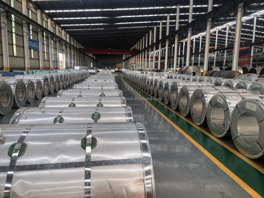 建設機器産業 ASTM AISI JIS DIN GB 標準 0.12-4.0 mm 厚さのガルバリューム鋼コイル